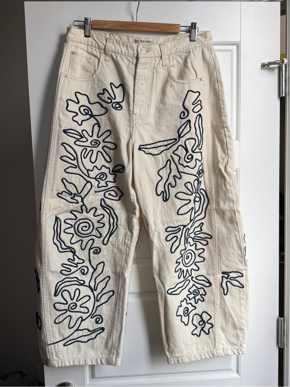We The Free Good Luck Soutache Barrel Jeans - Picture 2 of 8